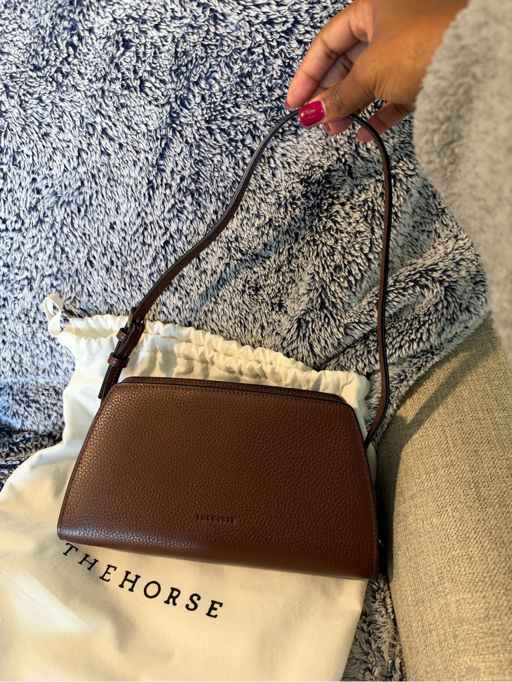 The Horse Pebbled Leather Shoulder Bag